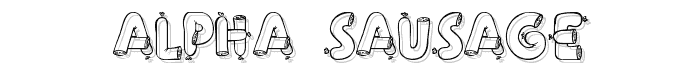 Alpha Sausage font